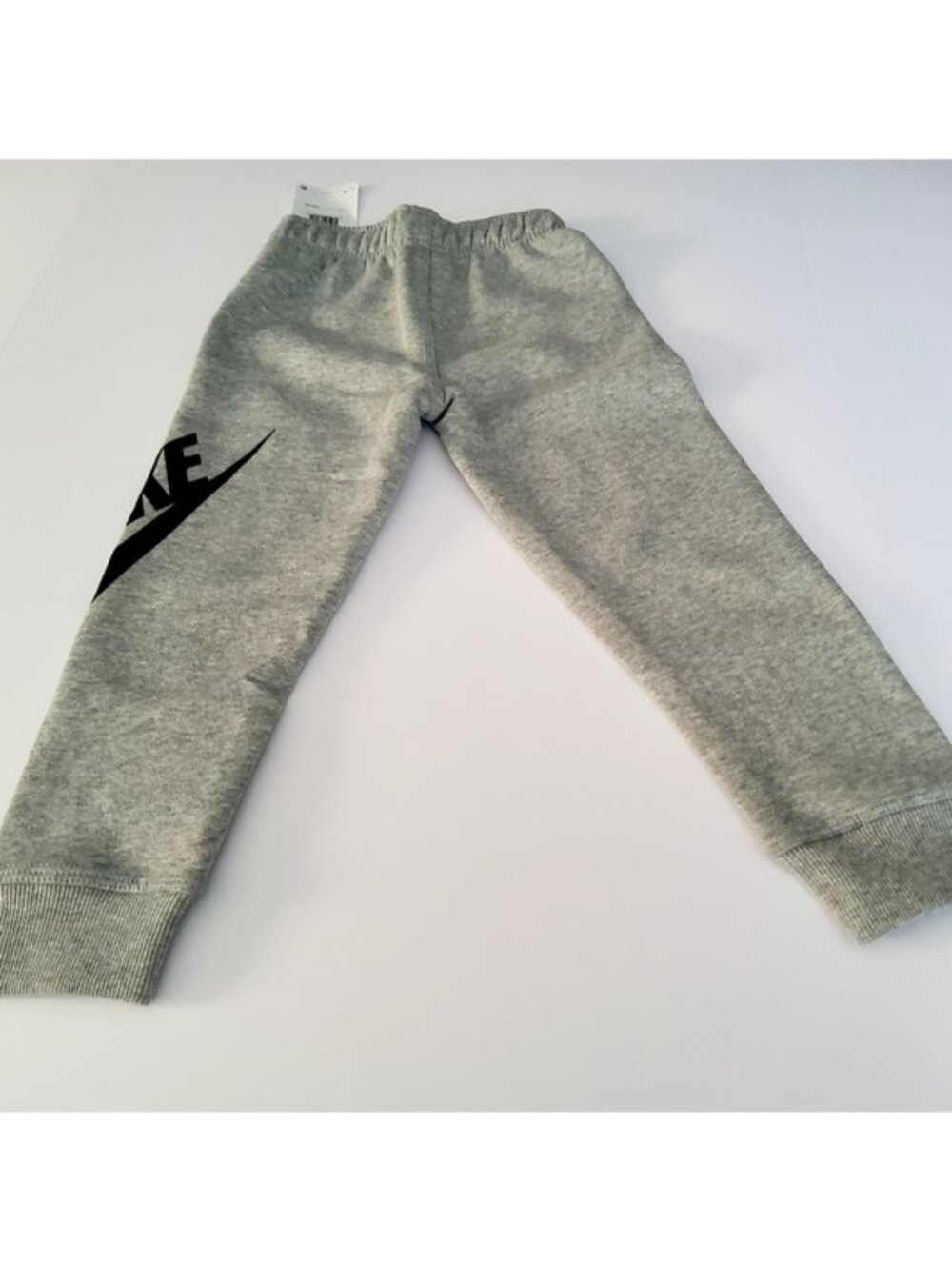 NIKE Boys Little Fleece Jogger Pants Grey Black 86D948 042 - Sz 5 relaxed fit - Picture 3 of 6
